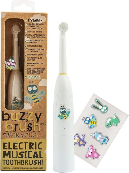Jack N' Jill Buzzy Brush Musical Electric Toothbrush (New Packaging)