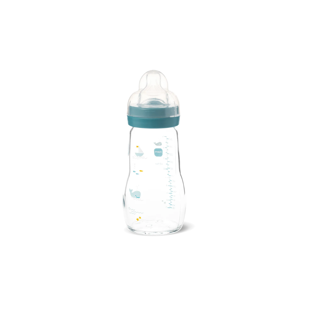 Mam Feel Good Glass Bottle (260ml, 2m+)