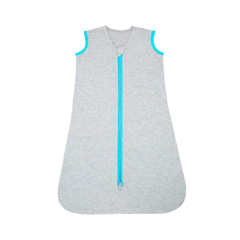 Halo SleepSack Ideal Temp Wearable Blanket - Heather Grey/Aqua (1.0 TOG)