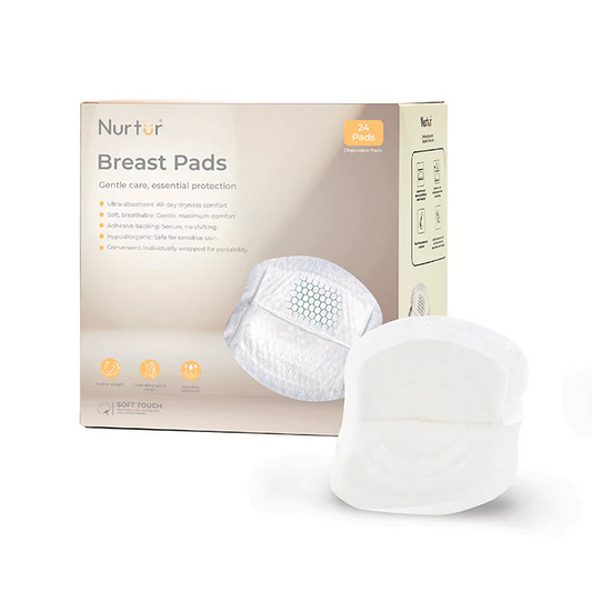 Nurtur Disposable Breast Pads (Leak-Proof, Individually Wrapped)