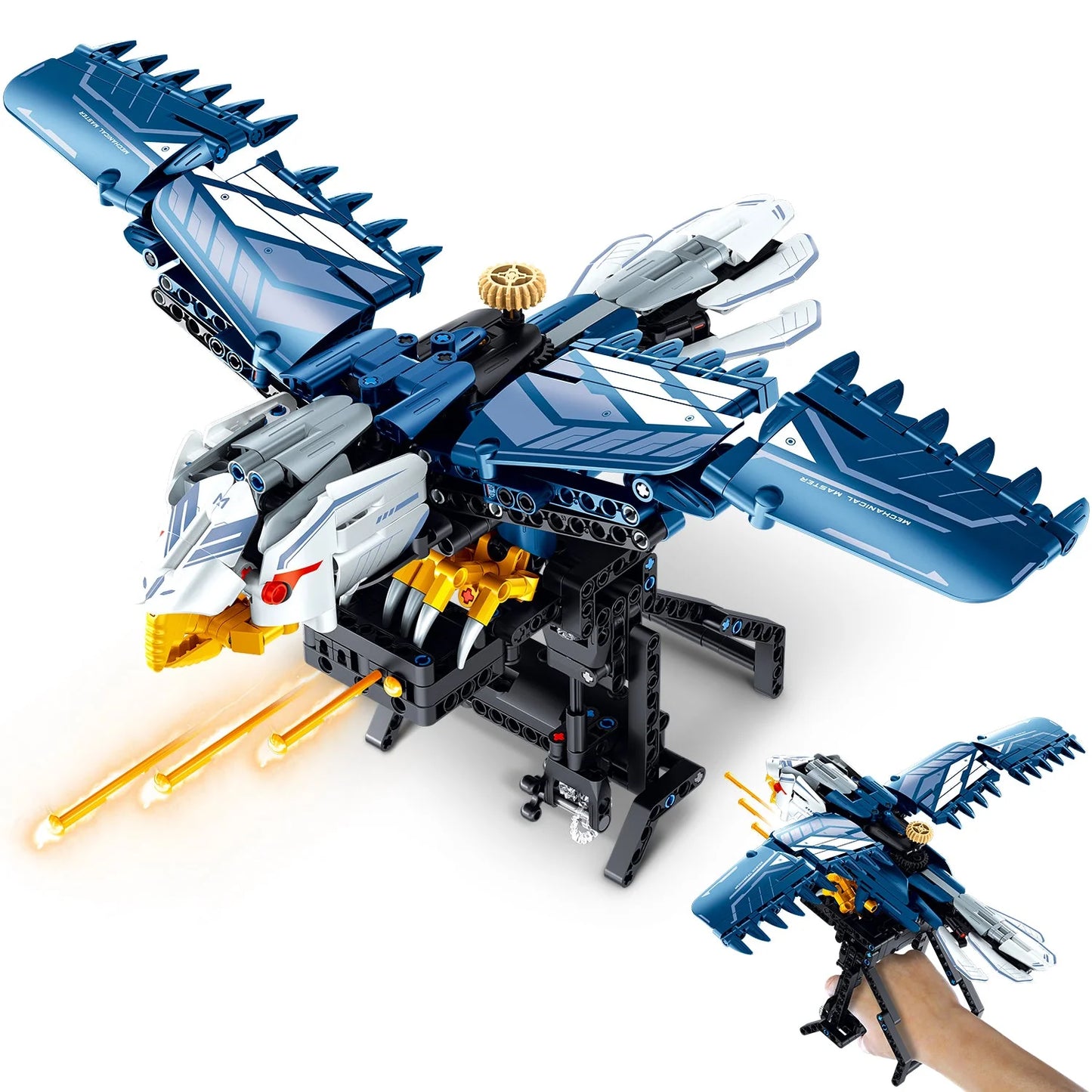 iM Master Falcon Handheld Weapon Building Set 7802 – 541 Piece Mechanical Model