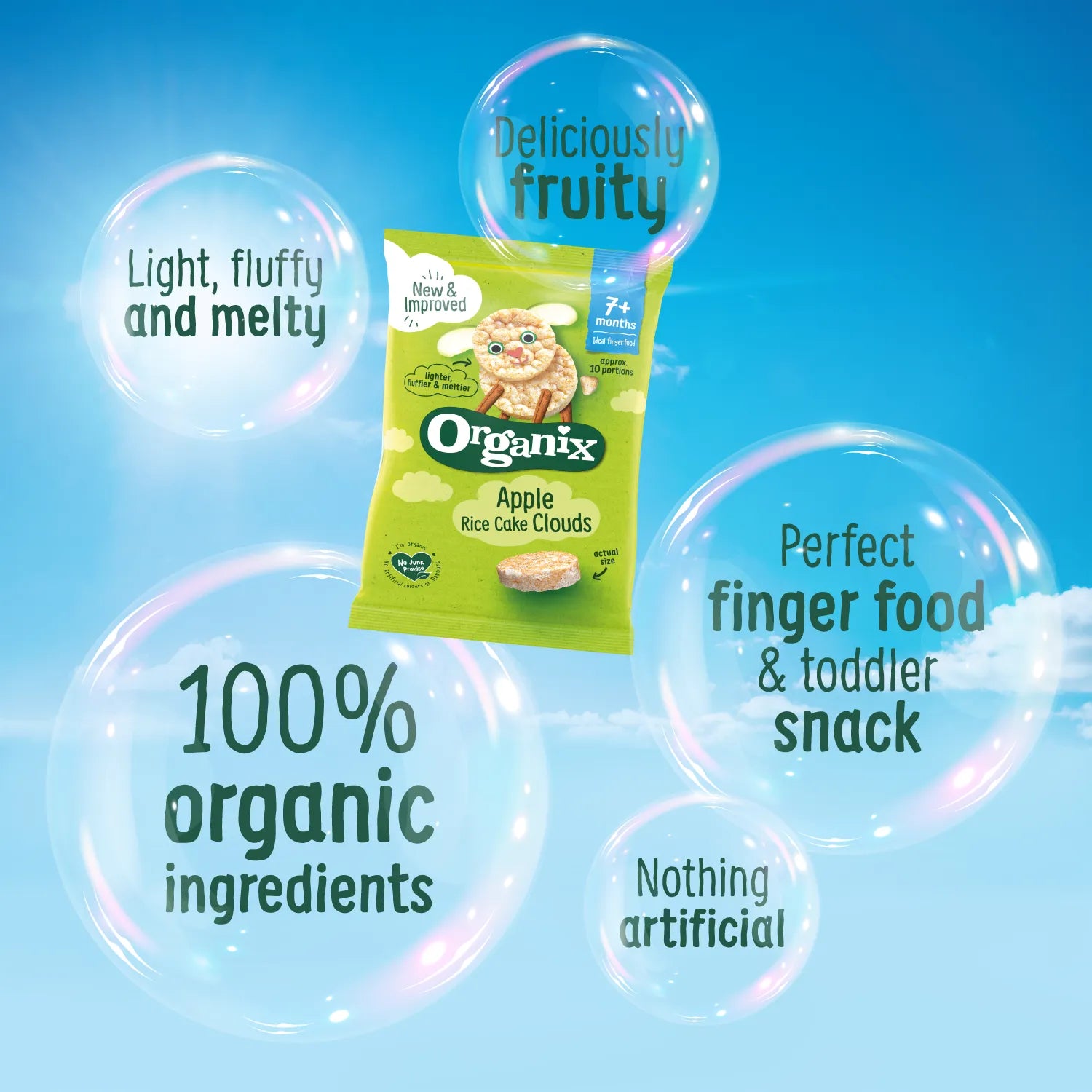 Organix Apple Rice Cake Clouds