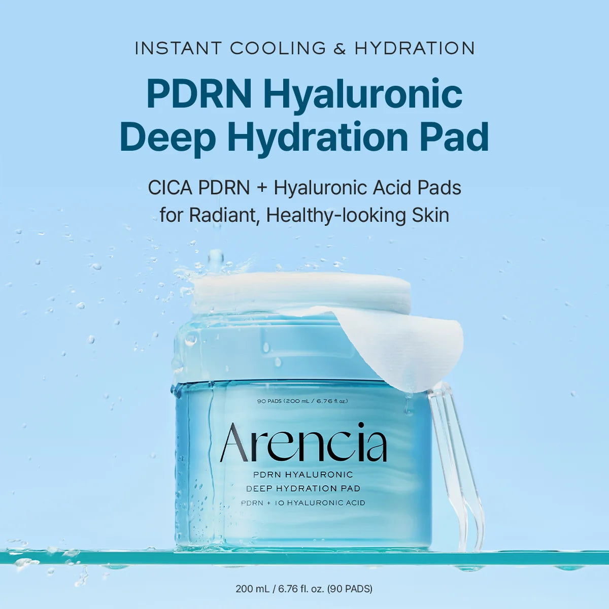Arencia PDRN Hyaluronic Deep Hydration Pads 90ea (200ml)