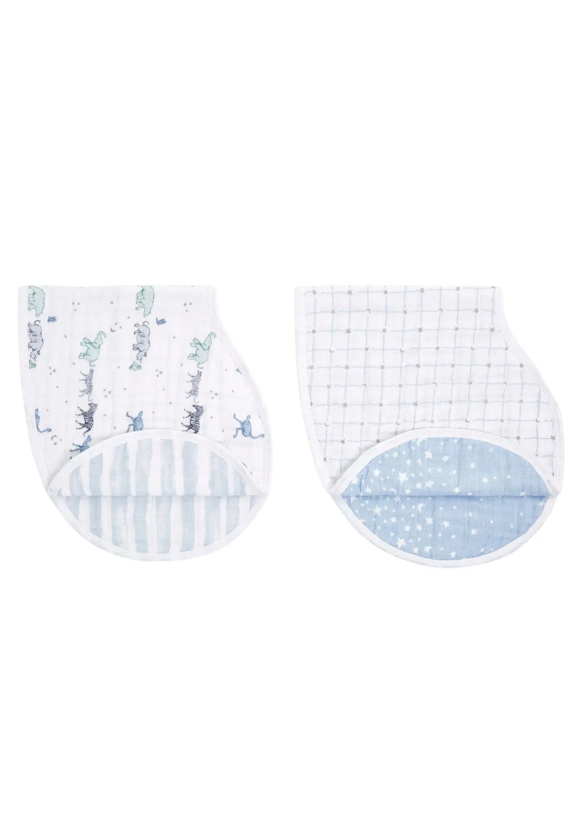 Aden + Anais Cotton Muslin Burpy Bib - Rising Star (Pack of 2)