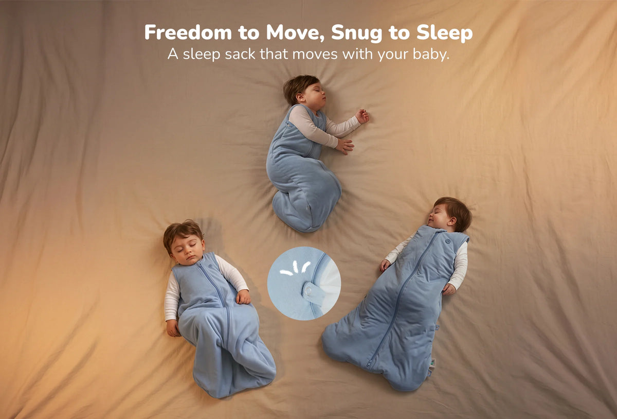 Momcozy Baby Sleep Sack 1.5 TOG (Blue, Medium, 6-12 Months)