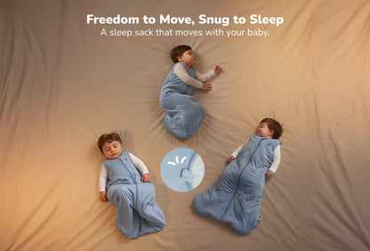 Momcozy Baby Sleep Sack 1.5 TOG (Blue, Medium, 6-12 Months)
