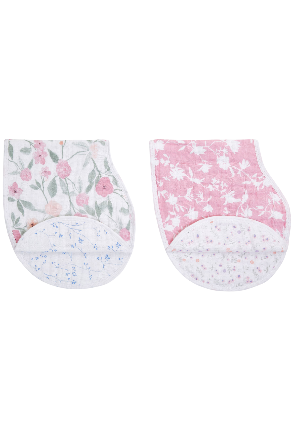 Aden + Anais Cotton Muslin Burpy Bib - Ma Fleur (Pack of 2)