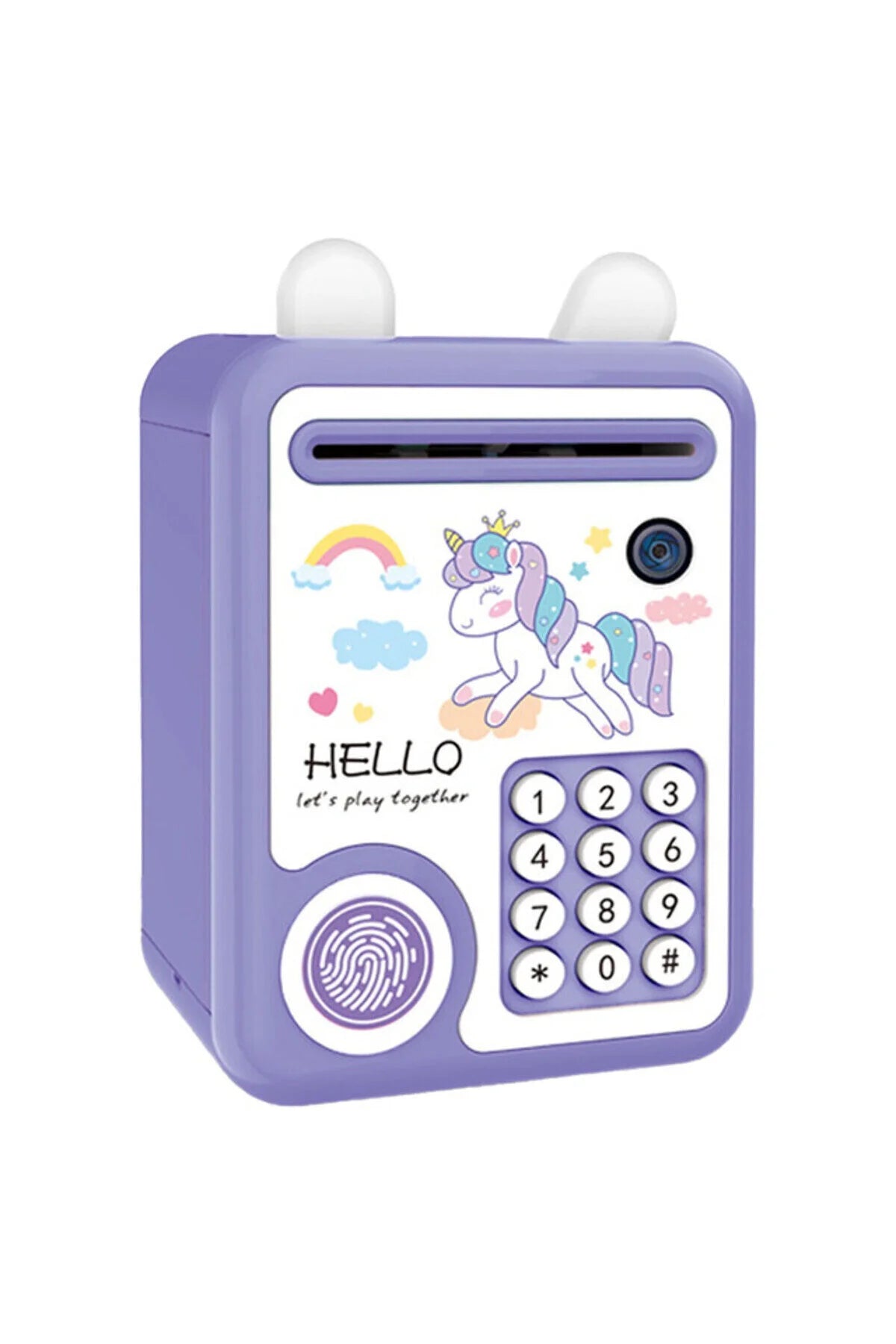 Little Story Cute Piggy Bank With Fingerprint Lock & Music