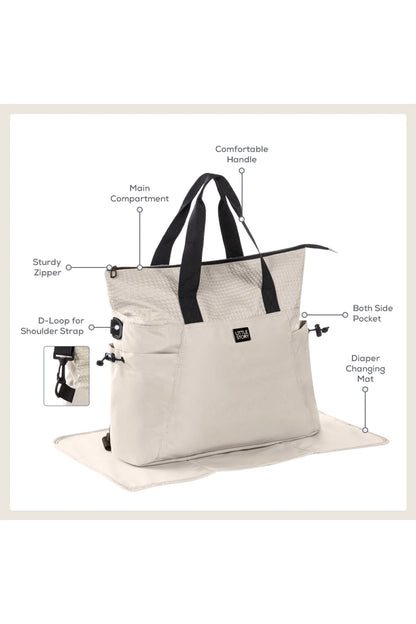 Little Story Mommy Diaper Bag With Changing Mat