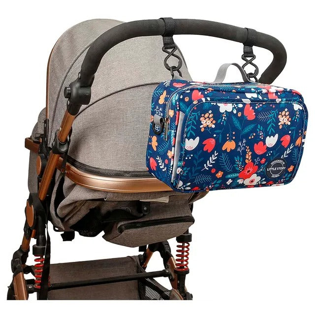 Little Story Baby Diaper Changing Clutch Kit – Floret Blue