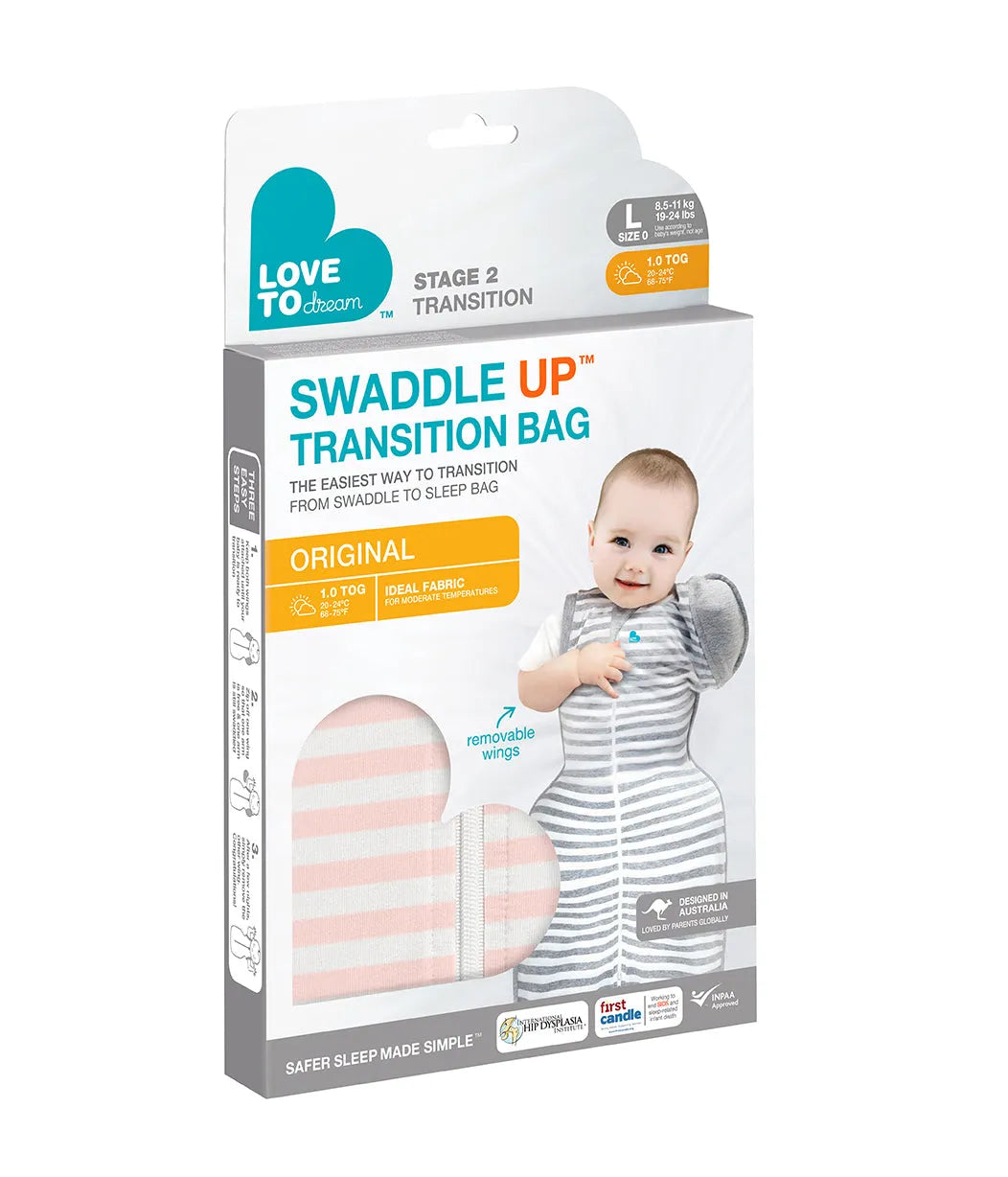 Love to Dream Swaddle UP Transitional Bag Original - Dusty Pink (1.0 TOG)
