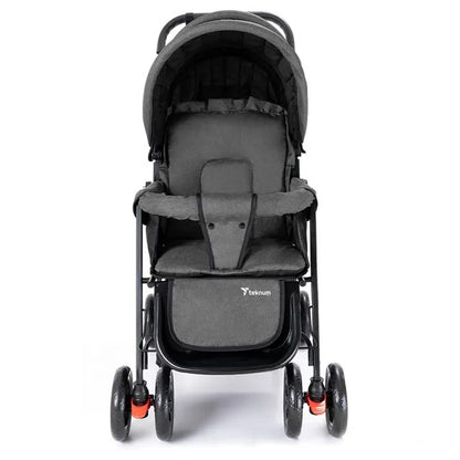 Teknum Double Stroller Combo with Diaper Backpack – Dark Grey