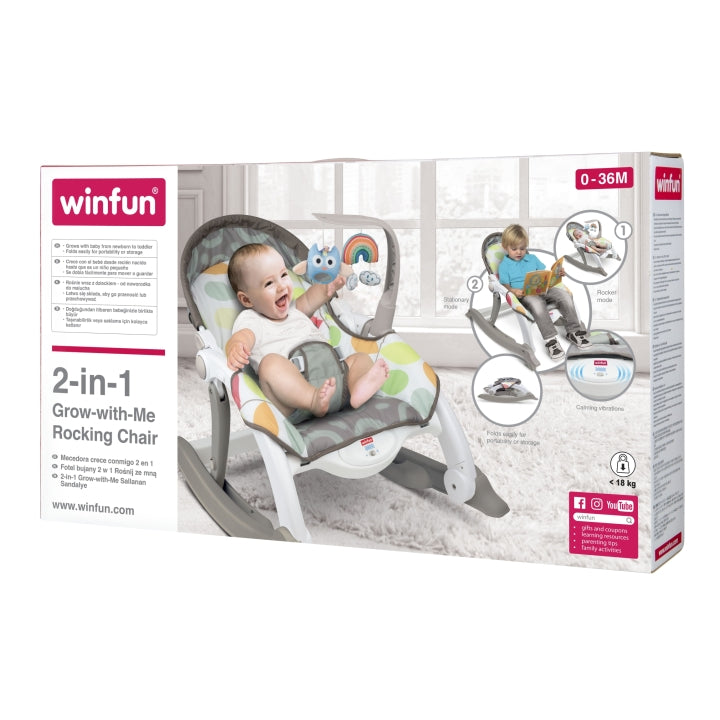 Winfun 2-in-1 Grow-with-Me Rocking Chair.