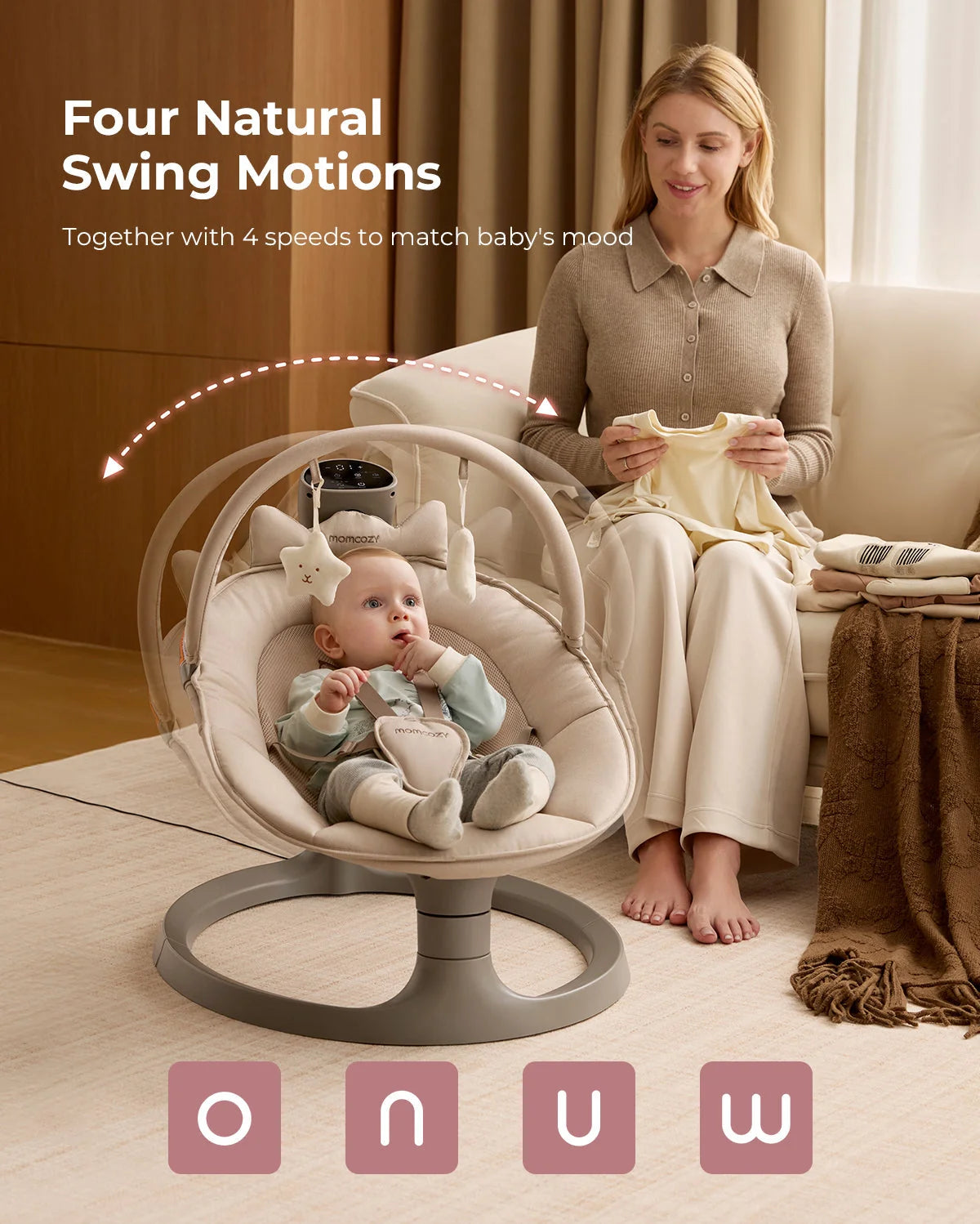 Momcozy Electric Baby Swing