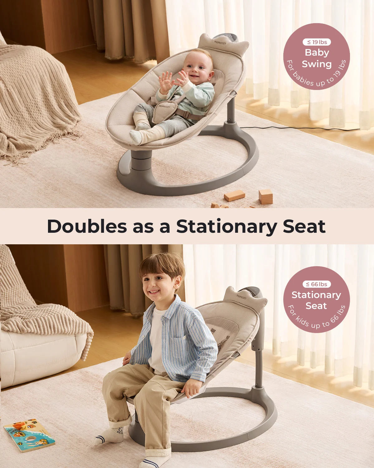 Momcozy Electric Baby Swing