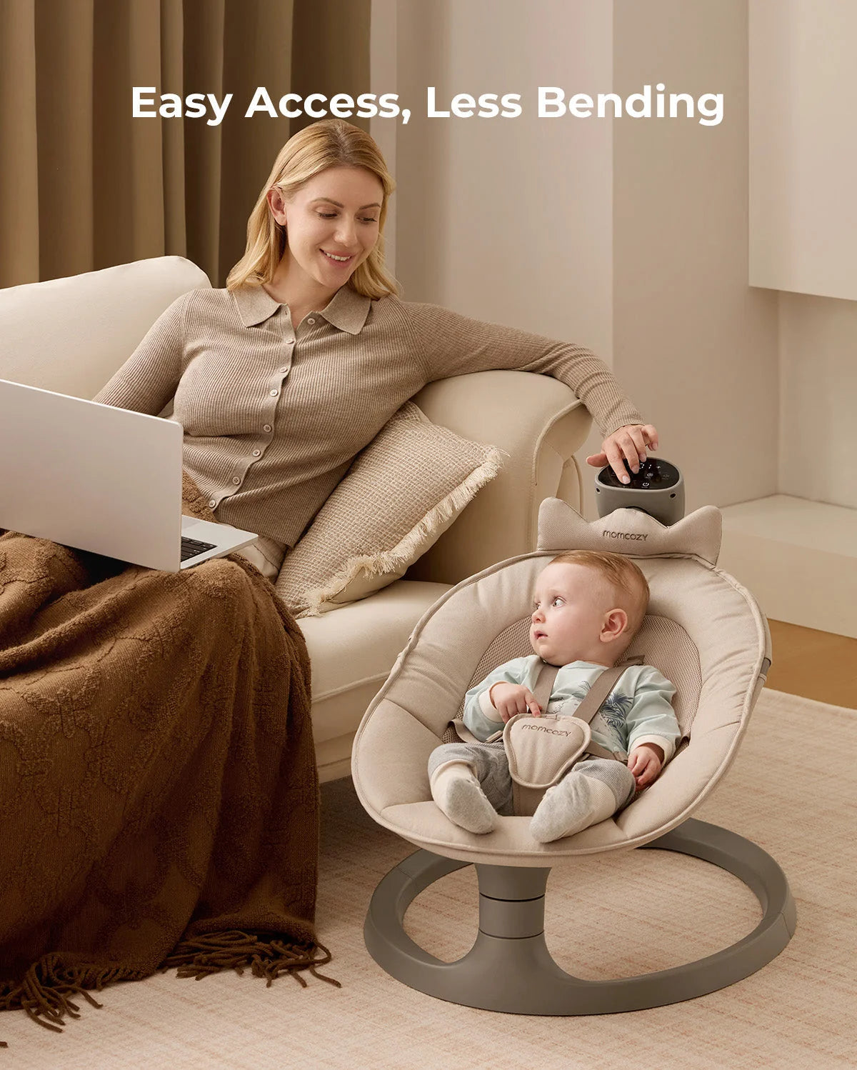 Momcozy Electric Baby Swing