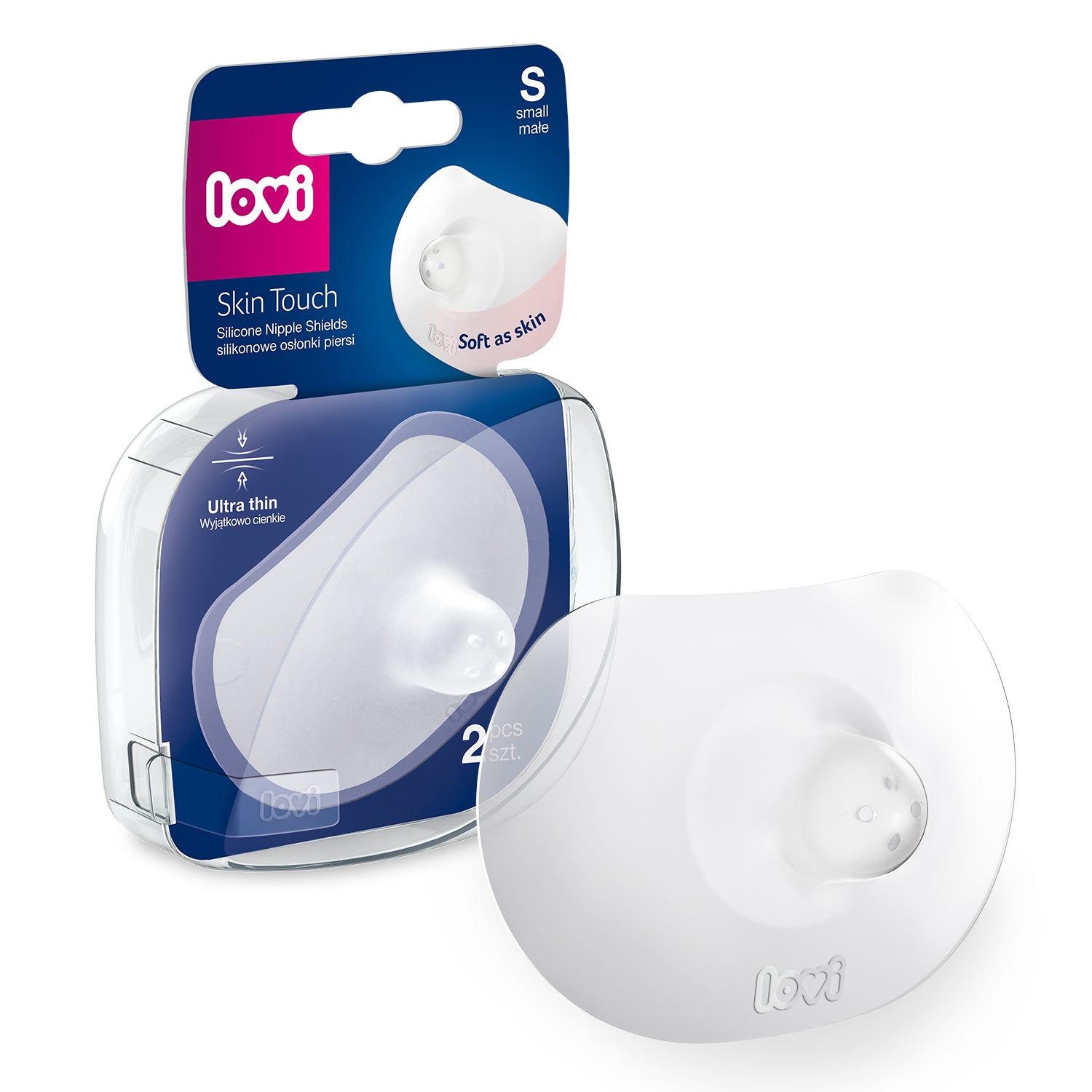 Lovi Silicone Breast Nipple Shields Skin Touch - Pack of 2