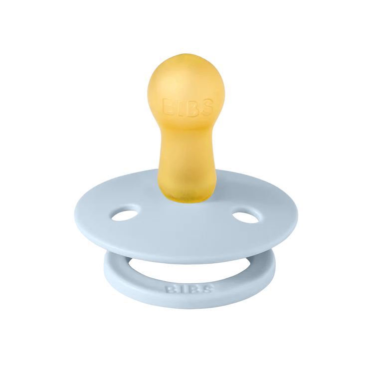 BIBS Round Pacifier Studio Colour Block Latex - Size 1 (2 Pack)