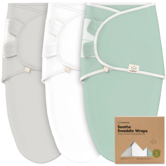 Keababies Soothe Swaddle Wrap (Sage) - Pack of 3