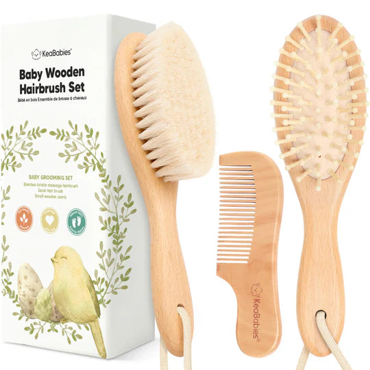 Baby Wooden Hair Care Set by KeaBabies