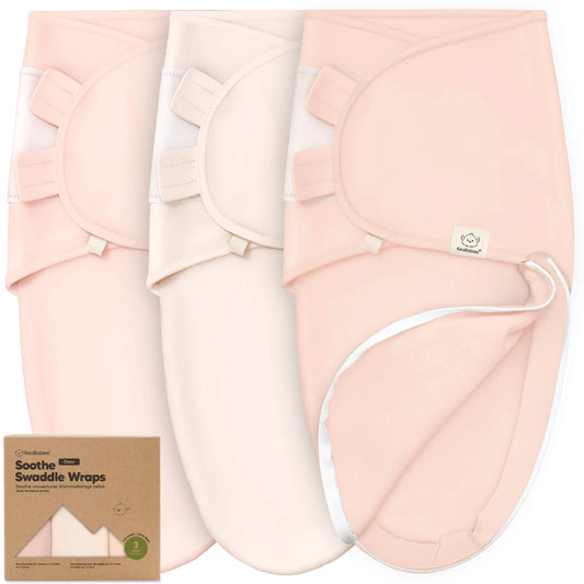 Keababies Soothe Zippy Swaddle Wrap (Angelic) - Pack of 3