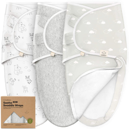 Keababies Soothe Zippy Swaddle Wrap (Aspire) - Pack of 3