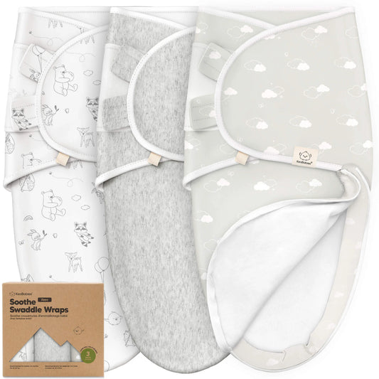 Keababies Soothe Zippy Swaddle Wrap (Aspire) - Pack of 3