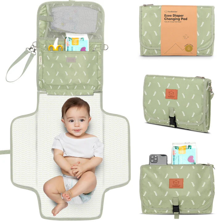 KeaBabies Ezee Diaper Changing Pad, Acacia