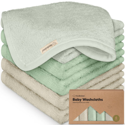Keababies Deluxe Baby Washcloths (Hills)