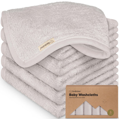 Keababies Deluxe Baby Washcloths (Heather)