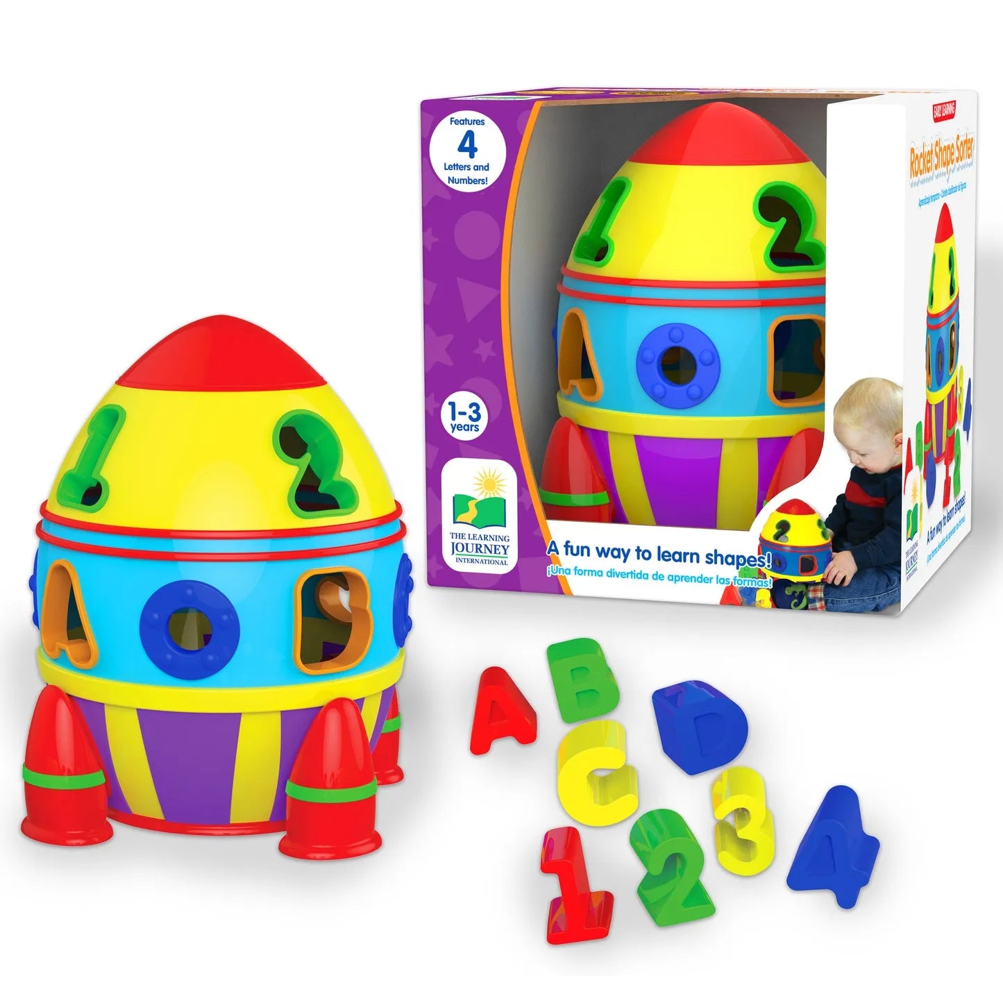The Learning Journey Rocket Shape Sorter