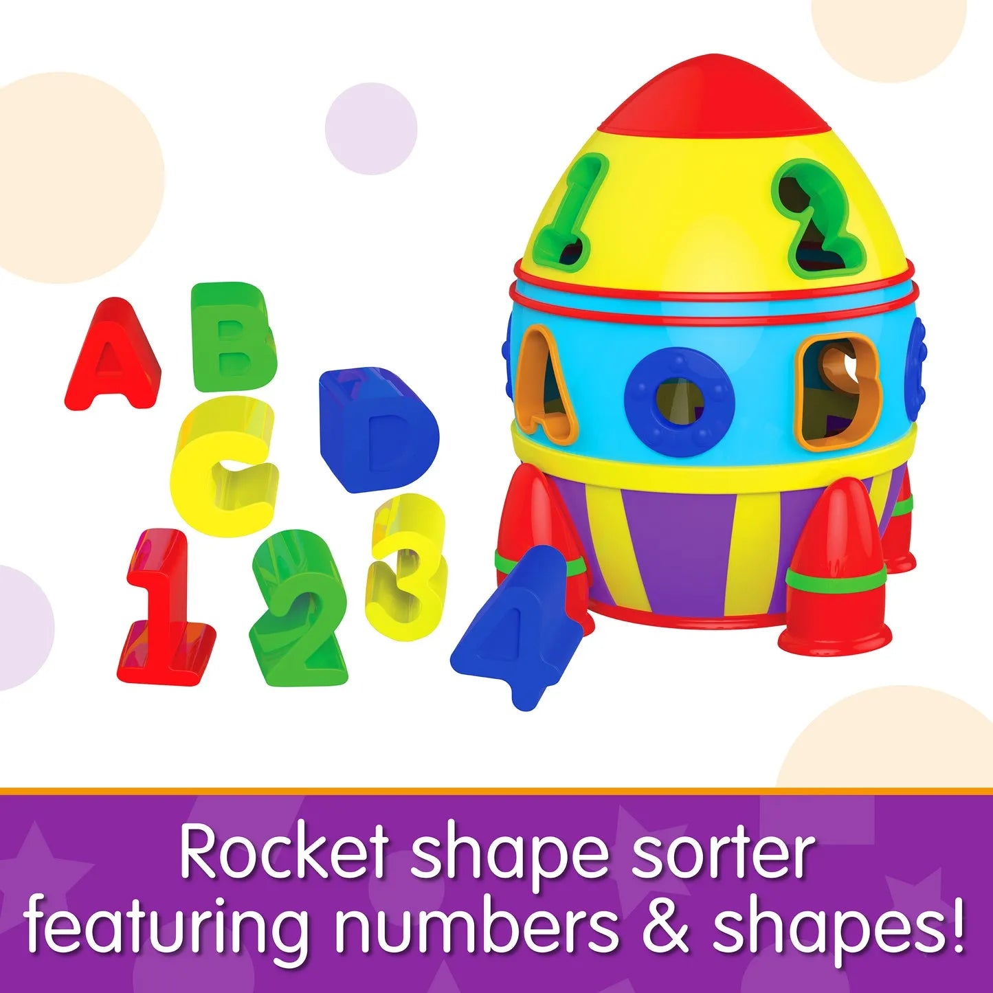 The Learning Journey Rocket Shape Sorter