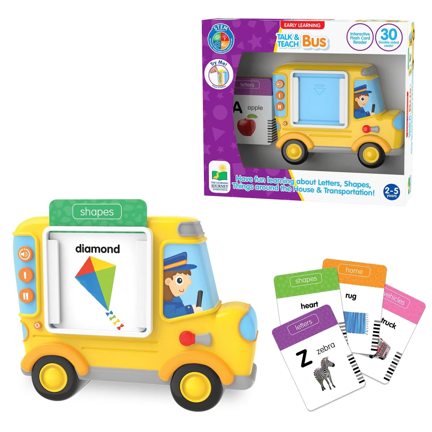 The Learning Journey Talk & Teach Bus (Flash Card Reader)