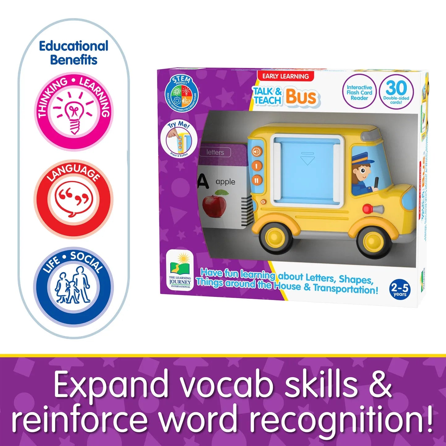 The Learning Journey Talk & Teach Bus (Flash Card Reader)