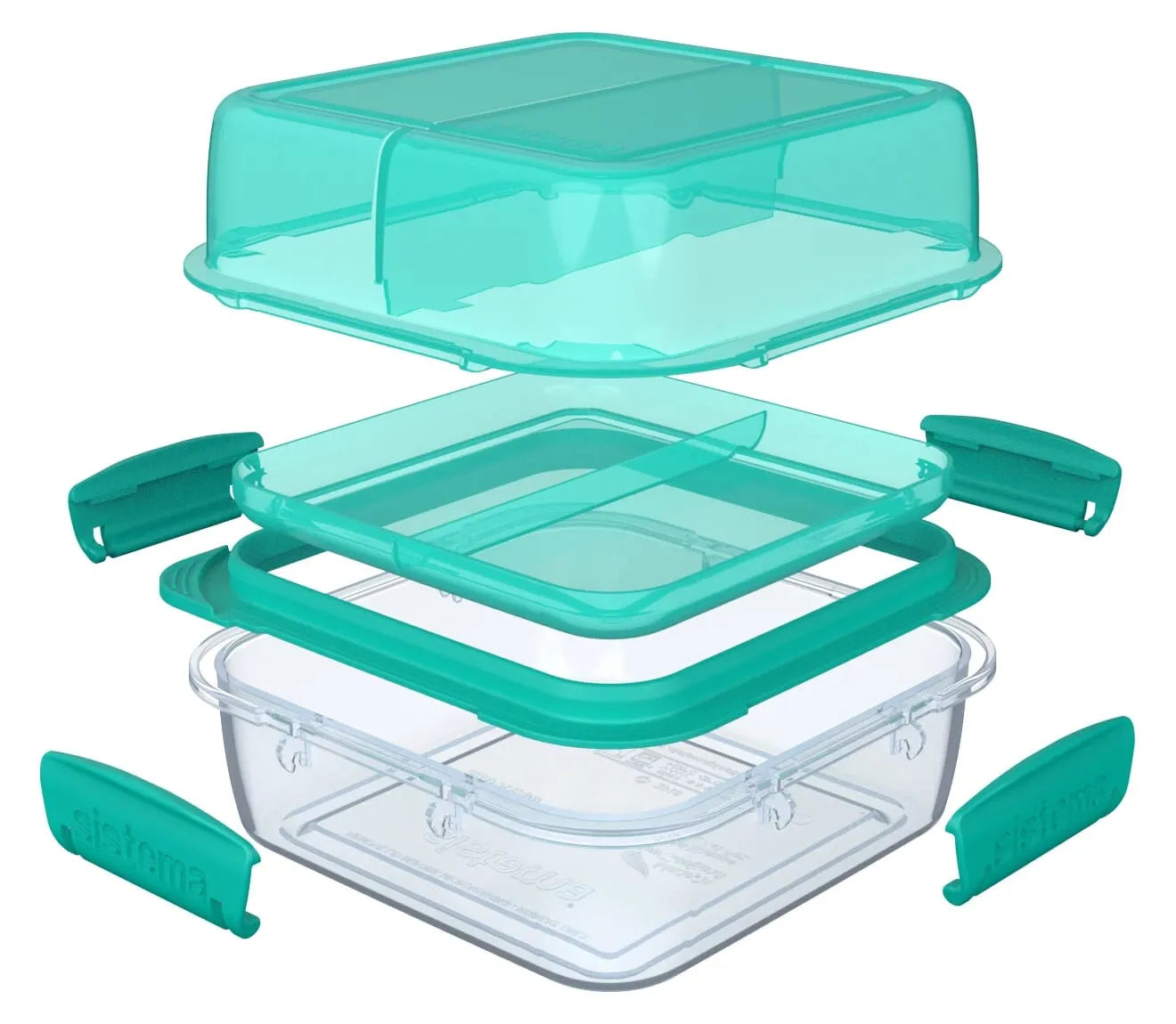 Sistema Lunch Stack Square To Go (1.24L)