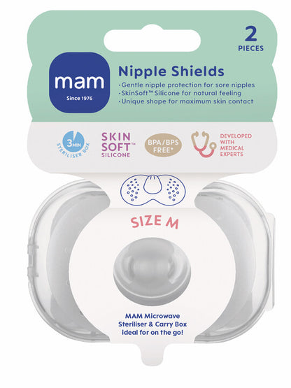 Mam Breastfeeding Nipple Shield - Pack of 3
