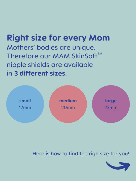 Mam Breastfeeding Nipple Shield - Pack of 3