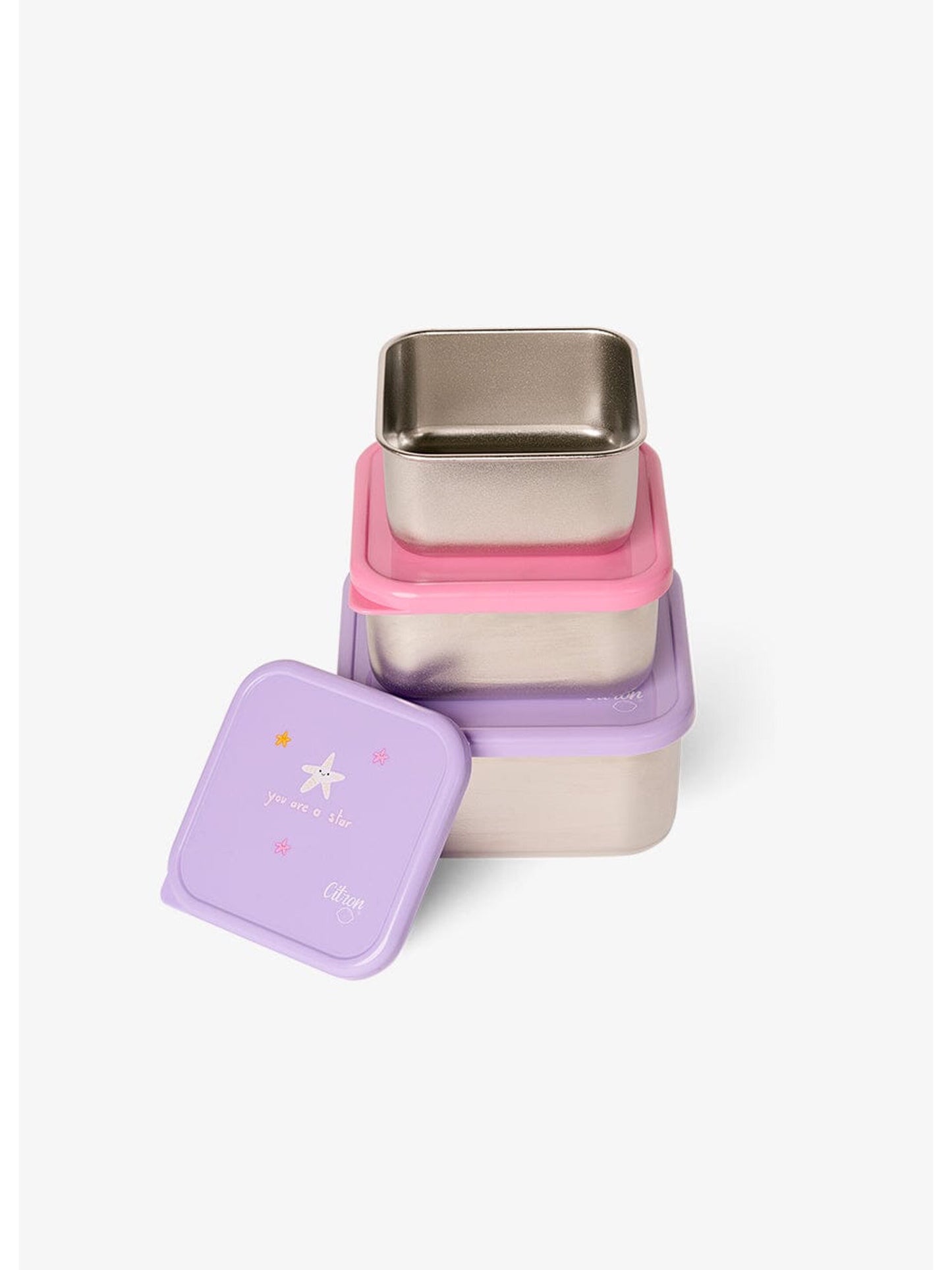 Citron Stainless Steel Stackable Lunchbox