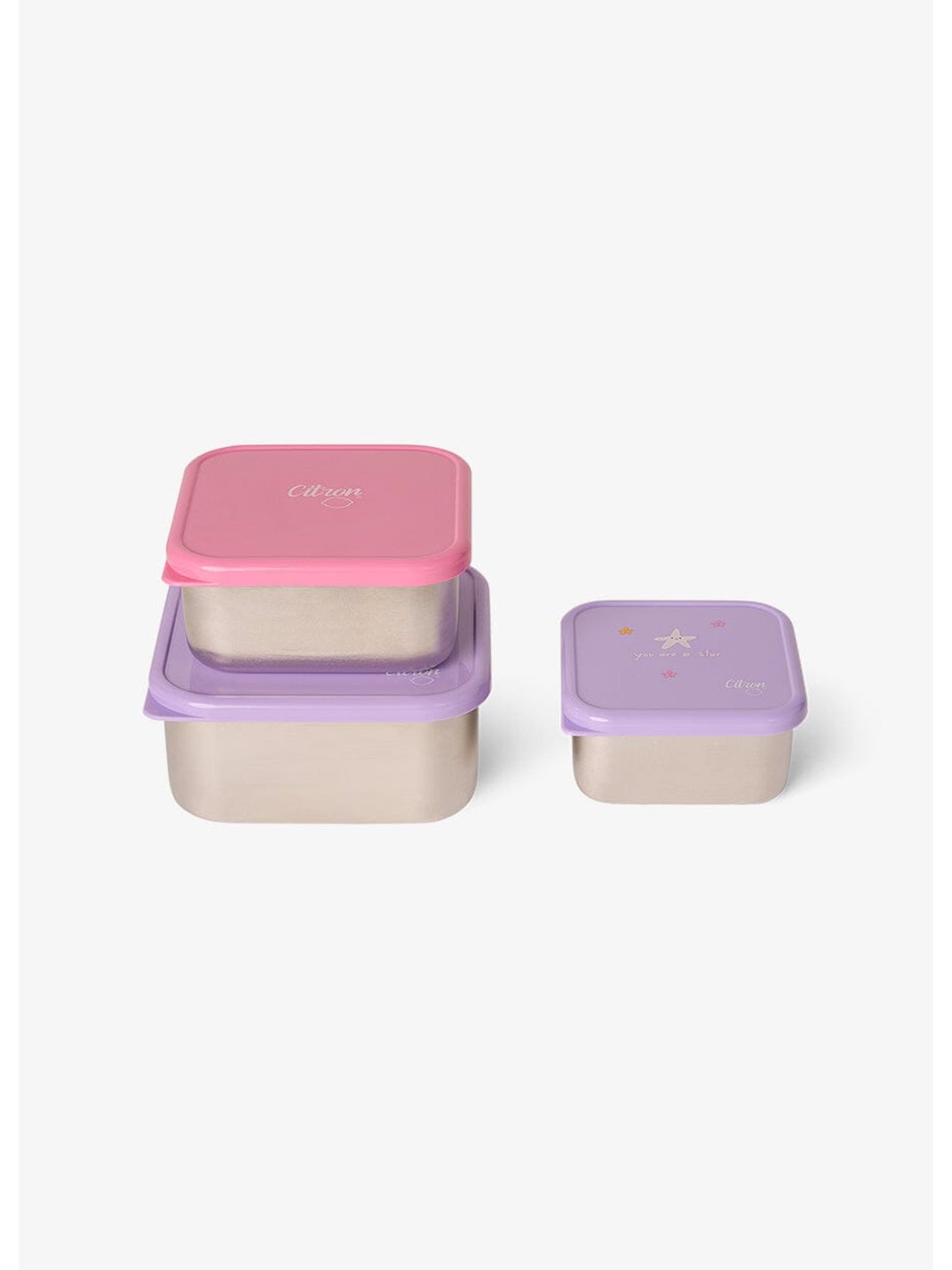 Citron Stainless Steel Stackable Lunchbox