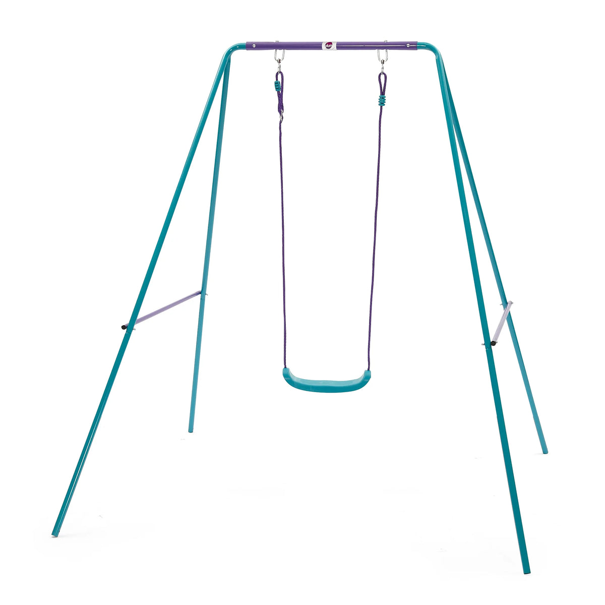 Plum - 2-In-1 Metal Swing Set - Purple & Teal