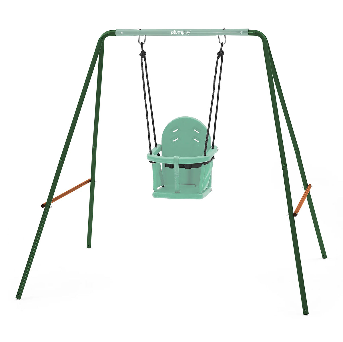 Plum - 2-In-1 Metal Swing Set - Purple & Teal