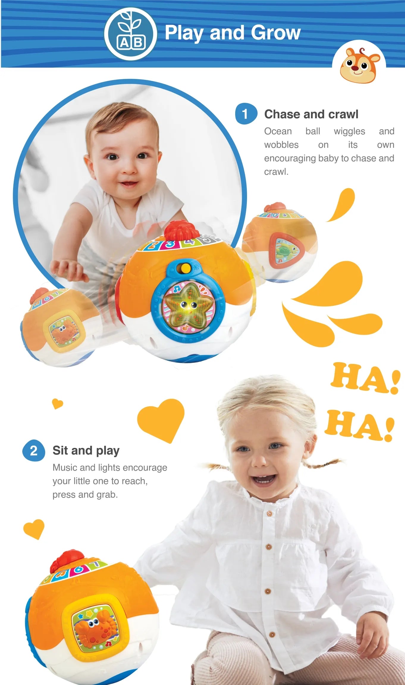Winfun Roll and Learn Activity Ocean Ball