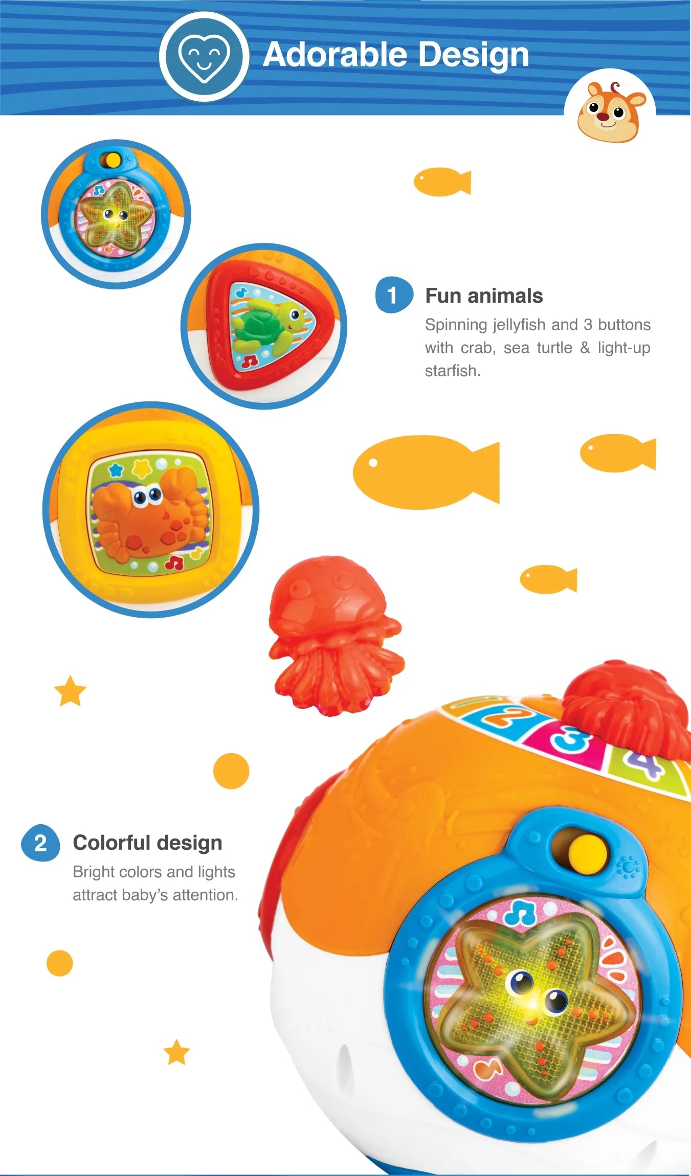 Winfun Roll and Learn Activity Ocean Ball