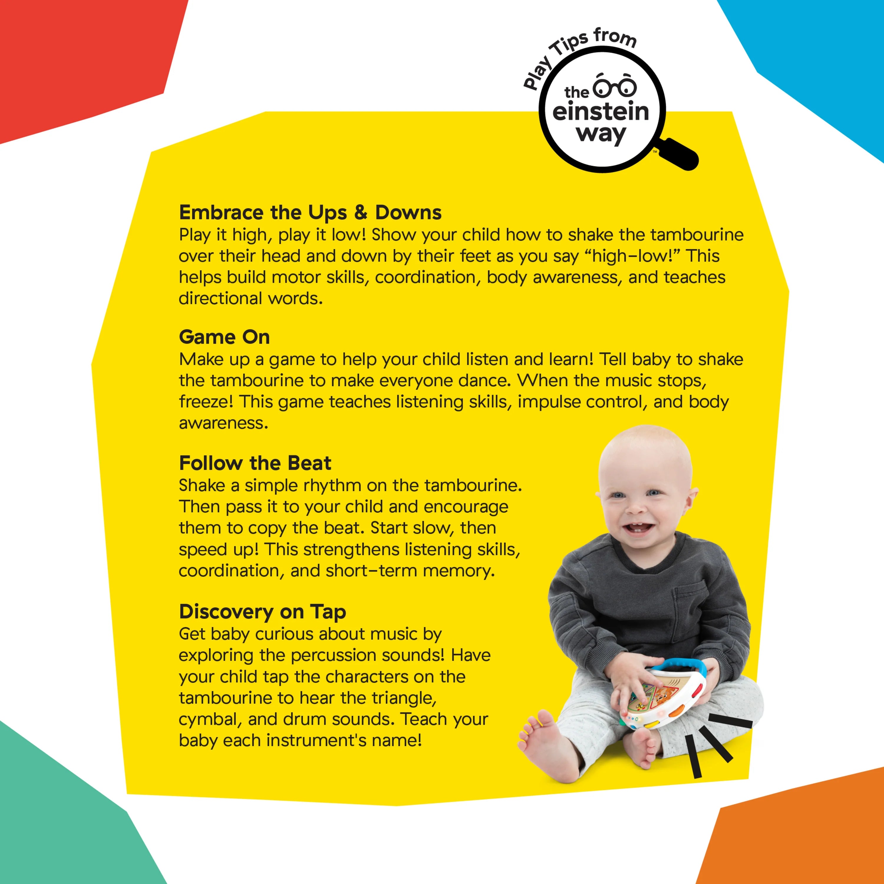 Baby Einstein Tap & Shake Magic Touch Tambourine (Hape)