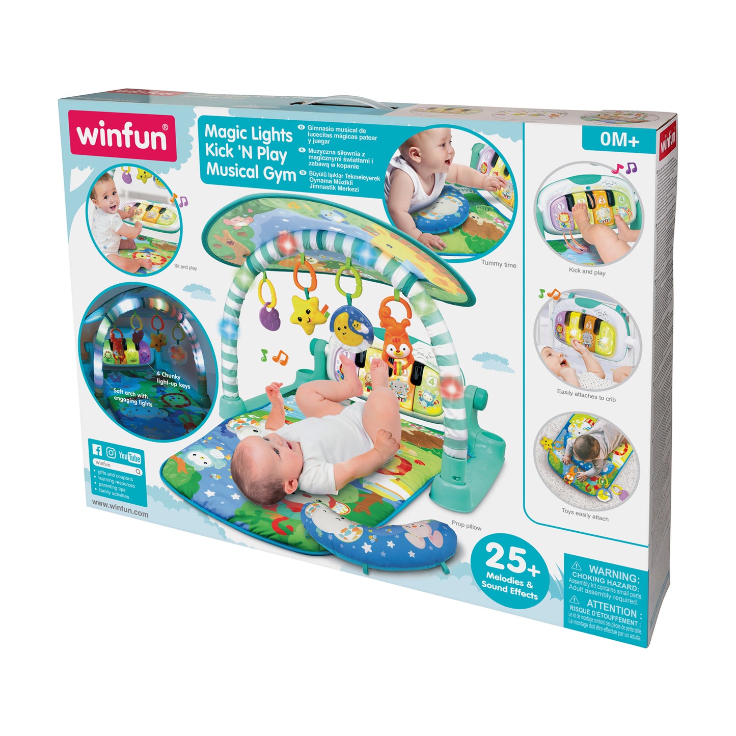 Winfun Magic Lights Kick 'n Play Musical Gym
