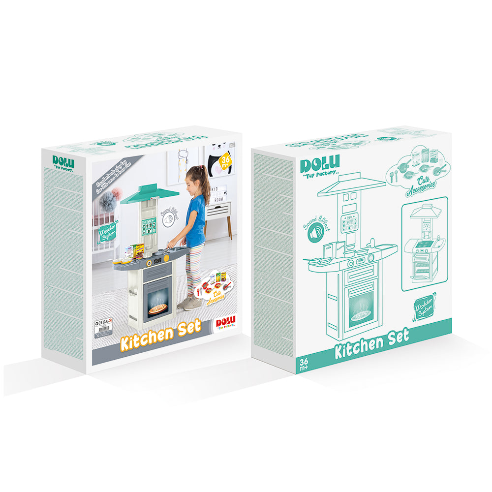 Dolu Kitchen Set With 13 Children's Accessories