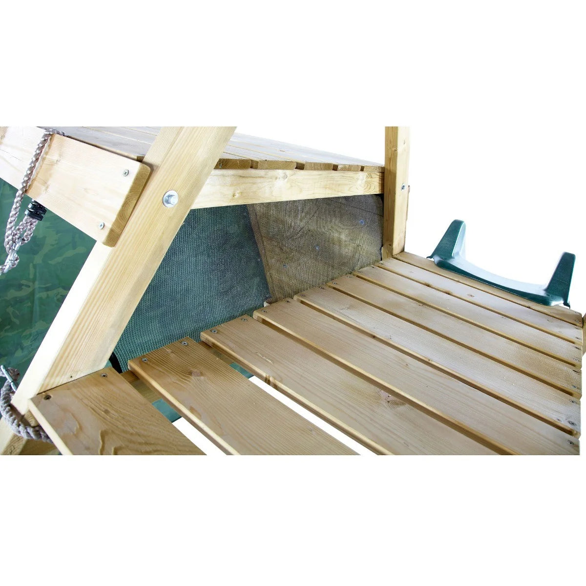 Plum - Climbing Pyramid Wooden Playset with Slide & Den