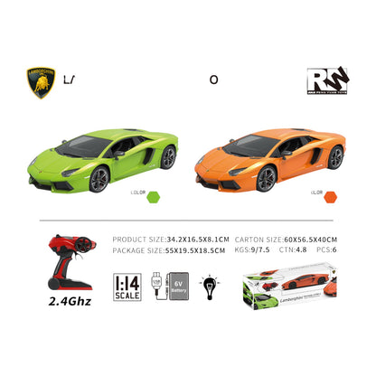 Rw 2.4G 1:14 Lamborghini Aventador LP 700-4 Remote Control Car