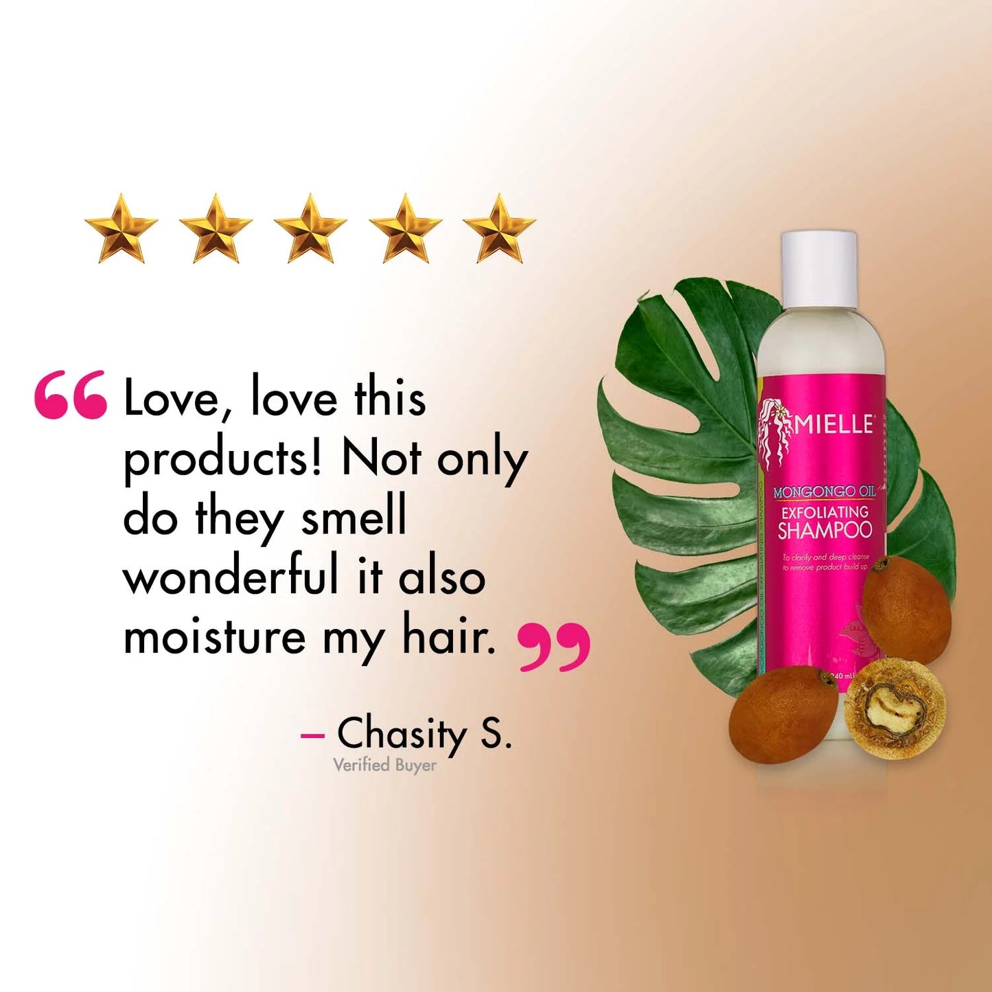 Mielle Mongongo Oil Exfoliating Shampoo (8oz)