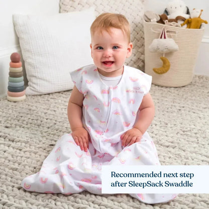 Halo SleepSack 100% Cotton Wearable Blanket - Sunshine Rainbows (0.5 TOG)